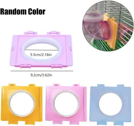 2 Set Small Animals Hamster Tunnel Cage Cover with Ventilation Holes External Pipe Interface Fitting Connection Board Tube Connector Stretch Resistant Inner Diameter 2.17 inch