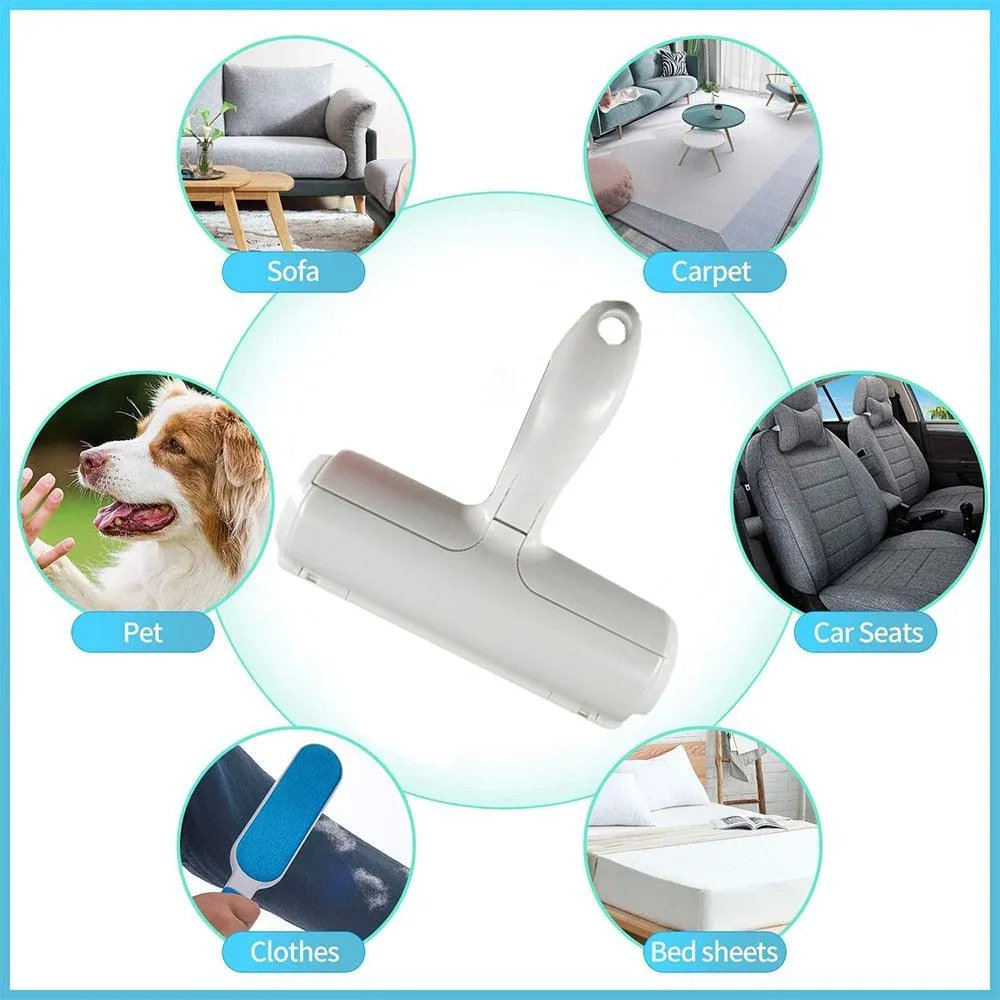 2-Way Pet Hair Lint Roller Brush