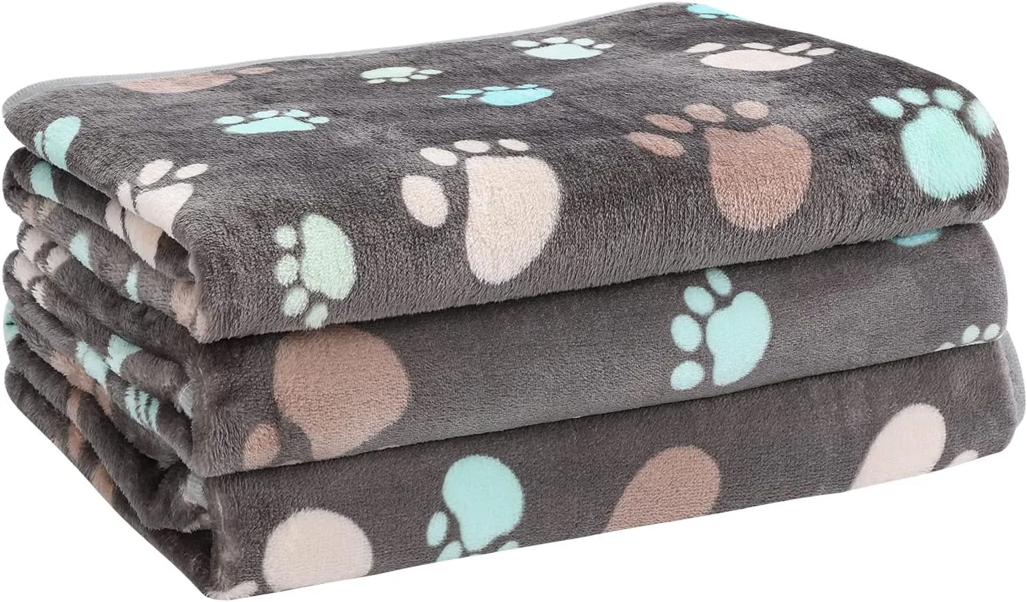 3 Pack Dog Blanket Soft Warm Flannel Cat Blanket, Great Pet Throw for Cats,Puppy,Small Medium Large Dog, 30 x 20 Inches