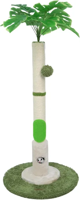 35" Tall Cat Scratching Post with sisal Hanging Interactive Ball, Suitable for Large Adult Cat, Kitten, and All Type of Cats