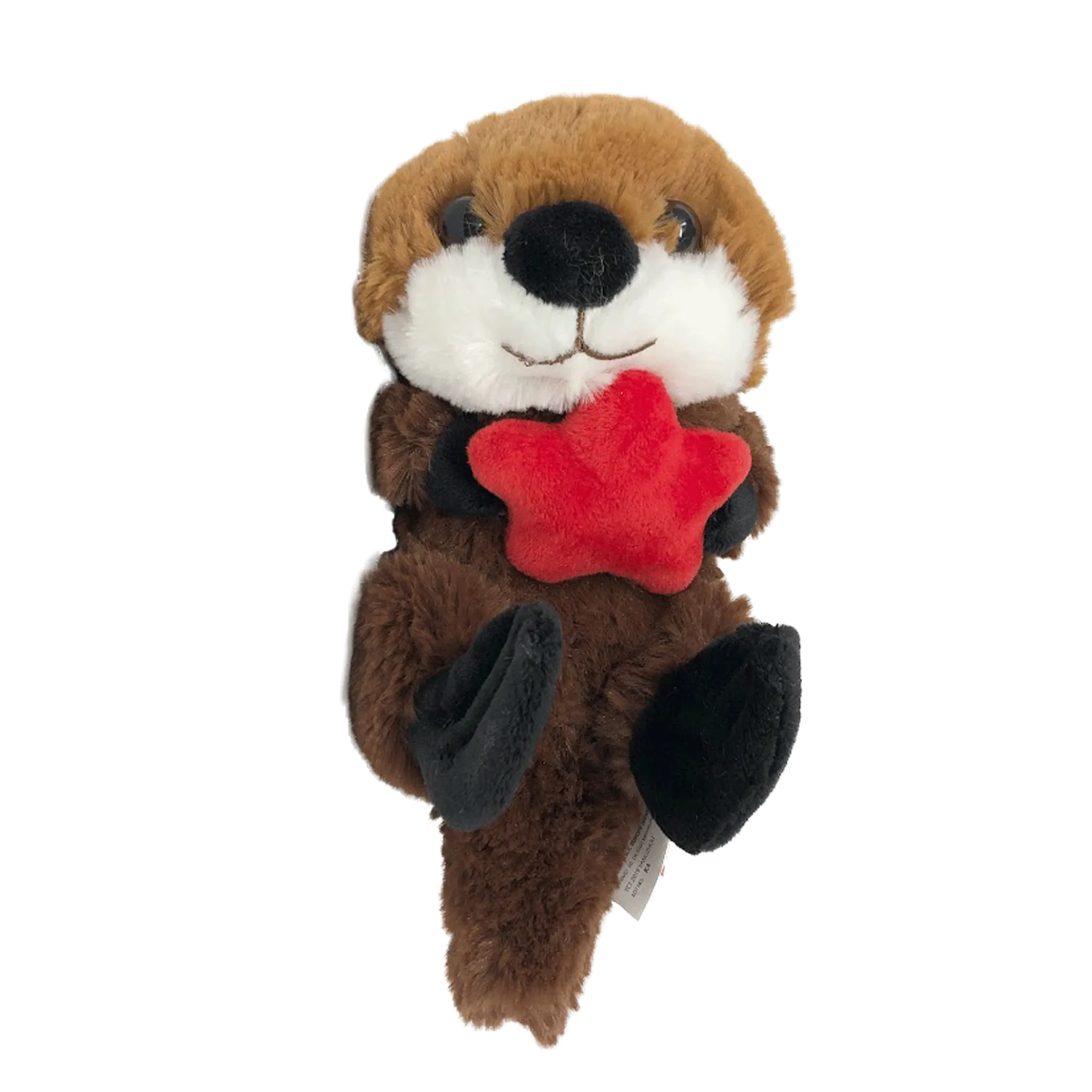 8" Sea Otter With Red Star Stuffed Animal