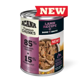 Acana Premium Chunks - Lamb Recipe in Bone Broth - Canned Dog Food (363g)