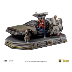 Back To The Future Art Scale Statue 1/10 Delorean Full Set 23 Cm