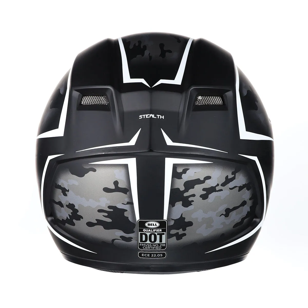 Bell Qualifier Street Helmet (Stealth Camo Matte Black / White - X-Small)