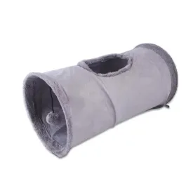 Collapsible Winter Suede Cat Tunnel for Pets – Interactive Hide and Play Toy for Kittens, Puppies, and Rabbits