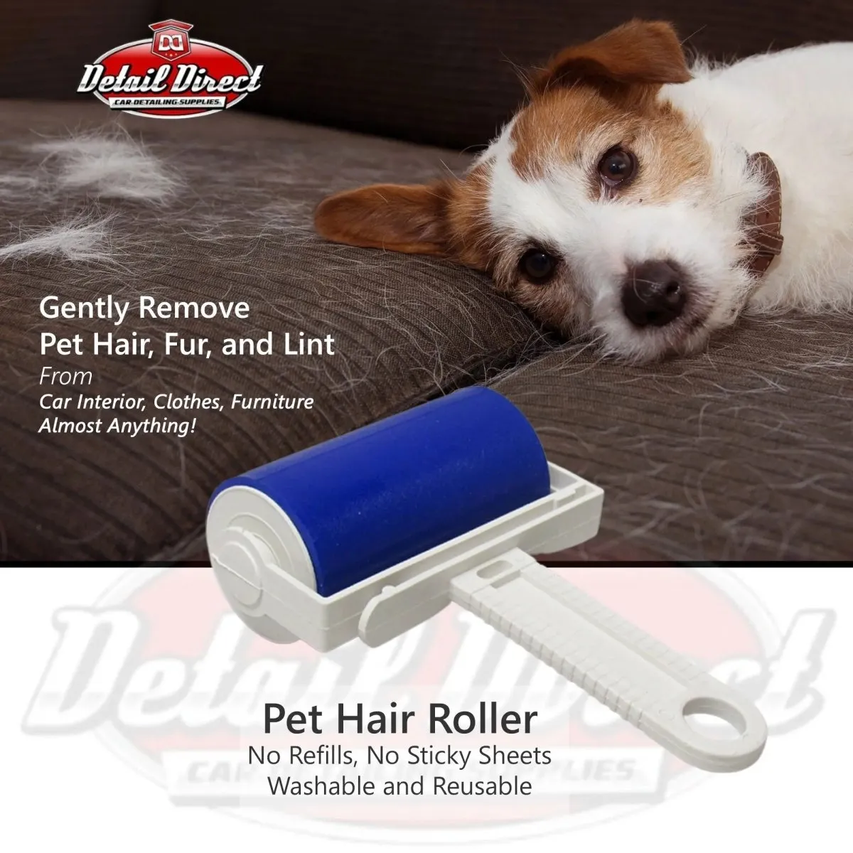 DETAIL DIRECT Pet Hair Remover and Lint Roller