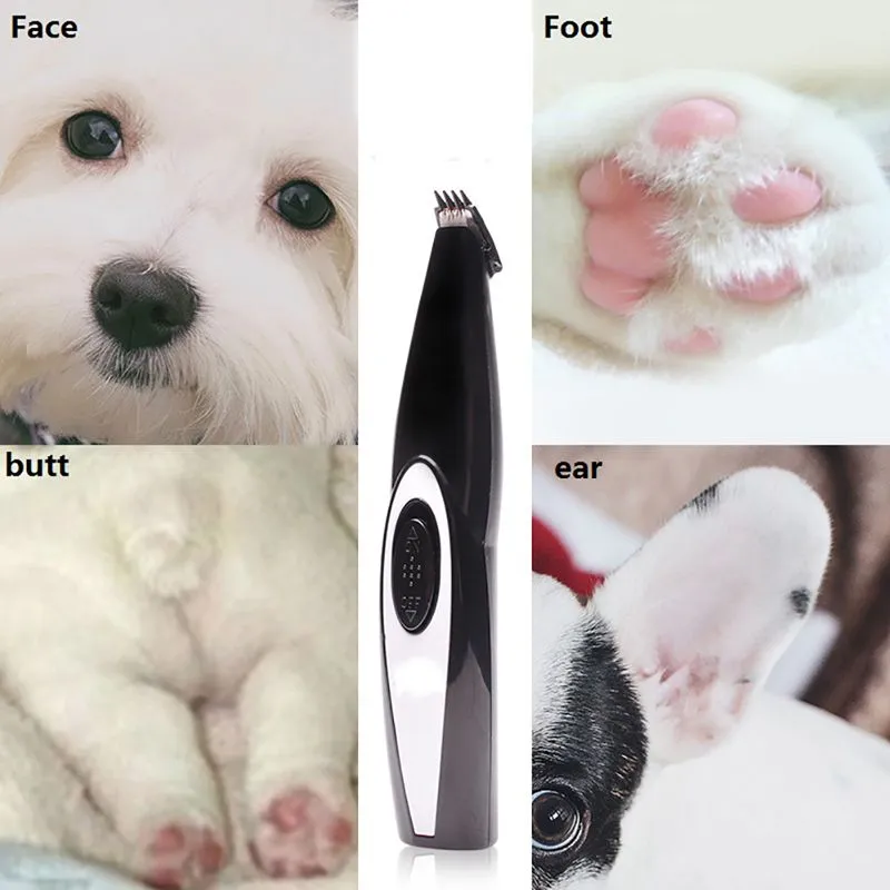 Dog Hair Trimmer USB Rechargeable Professional Pets Hair Trimmer for Dogs Cats Pet Hair Clipper Grooming Kit
