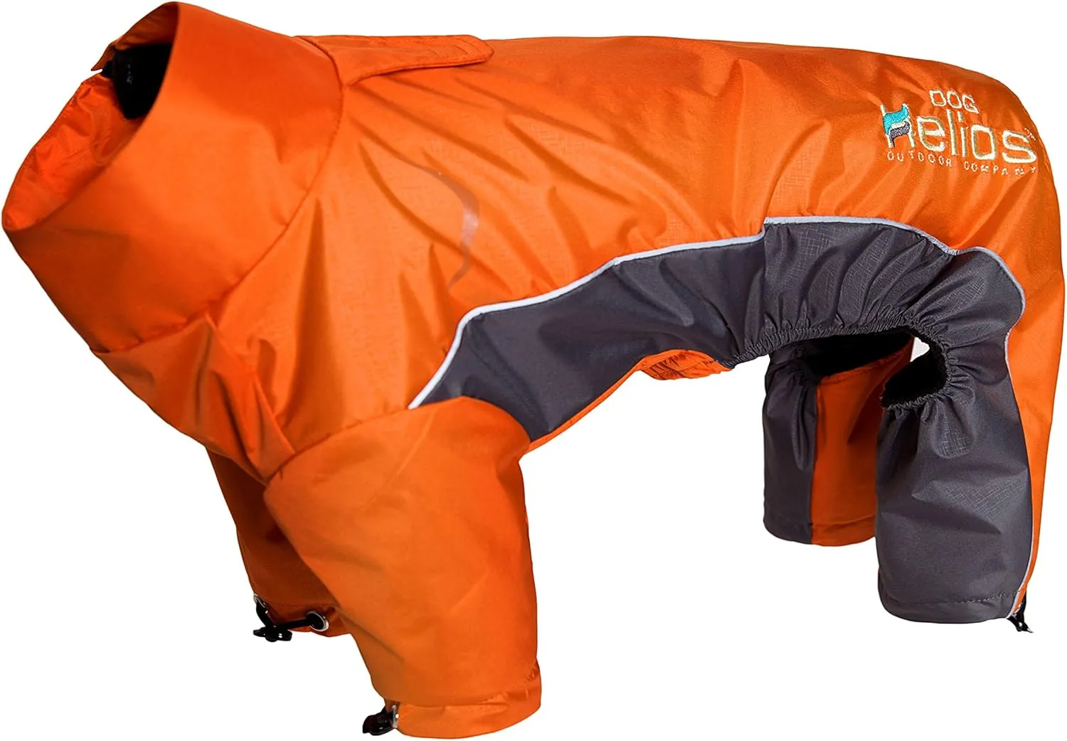 DOGHELIOS 'Blizzard' Full-Bodied Comfort-Fitted Adjustable and 3M Reflective Winter Insulated Pet Dog Coat Jacket w/ Blackshark Technology, X-Large, Orange