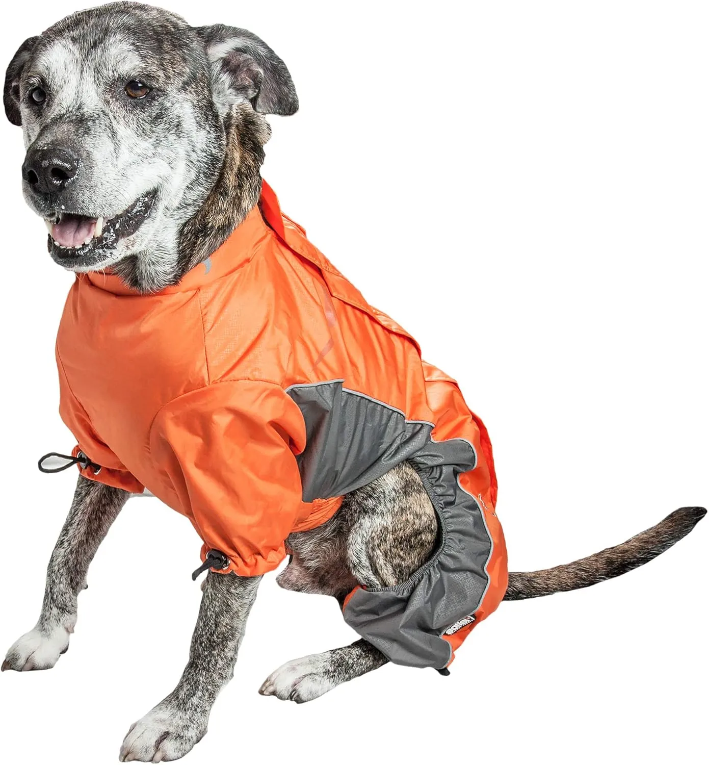 DOGHELIOS 'Blizzard' Full-Bodied Comfort-Fitted Adjustable and 3M Reflective Winter Insulated Pet Dog Coat Jacket w/ Blackshark Technology, X-Large, Orange