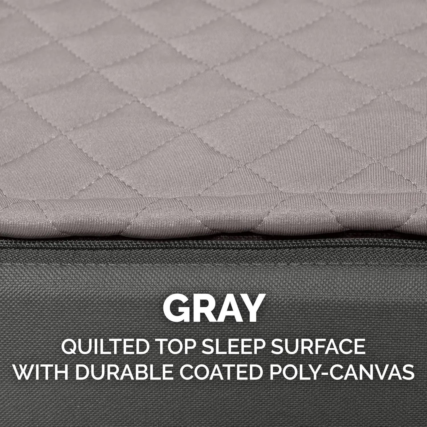 Furhaven Water-Resistant Orthopedic Dog Bed for Large Dogs w/ Removable Quilt Top & Washable Cover, For Dogs Up to 95 lbs - Indoor/Outdoor Quilt Top Convertible Mattress - Gray, Jumbo/XL