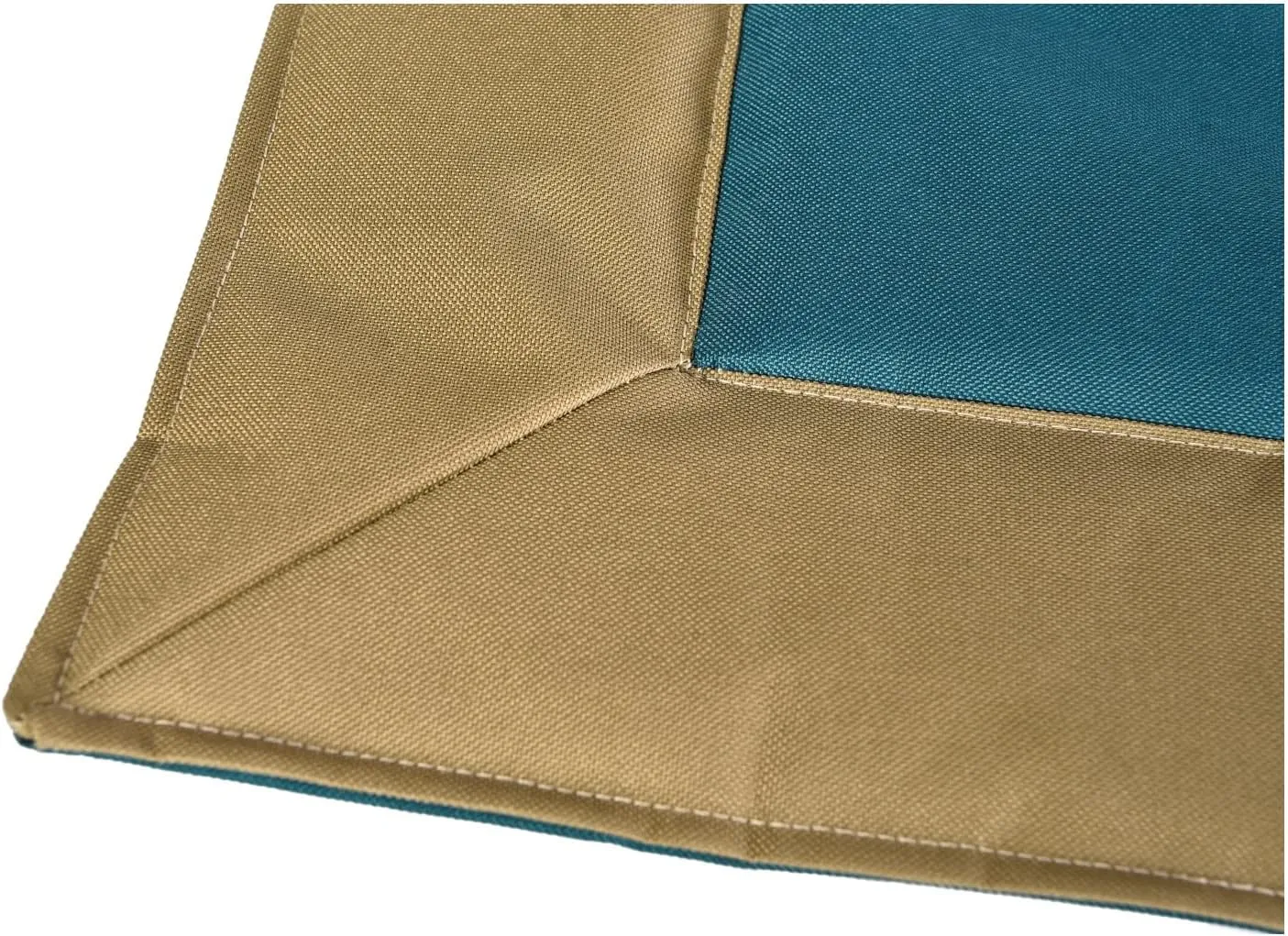 Go Gear by Max & Marlow Portable, Waterproof Roll-Up Dog Bed Mat, Extra-Large, Tan/Teal (00344)