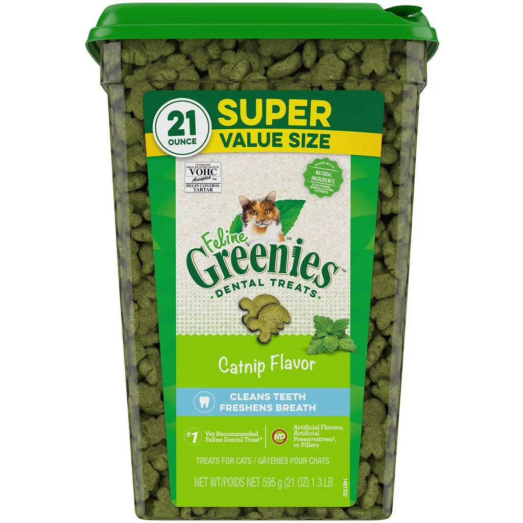Greenies Feline Catnip Flavor Dental Cat Treats
