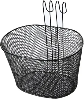 Hanging Bike Basket, Bicycle Front Handlebar Storage Basket, Pet Carrier Metal Front Rear Bike Basket for Adult Bikes, Kids Bikes