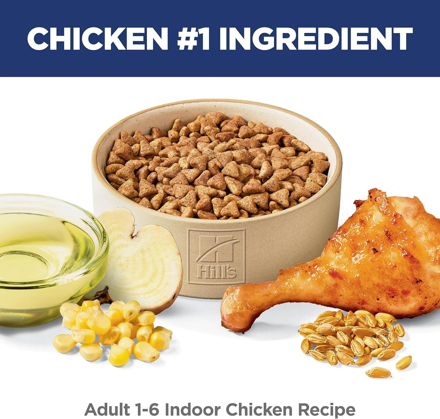 Hill's Science Diet Indoor, Adult 1-6, Easy Litter Box Cleanup, Dry Cat Food, Chicken Recipe, 3.5 lb Bag