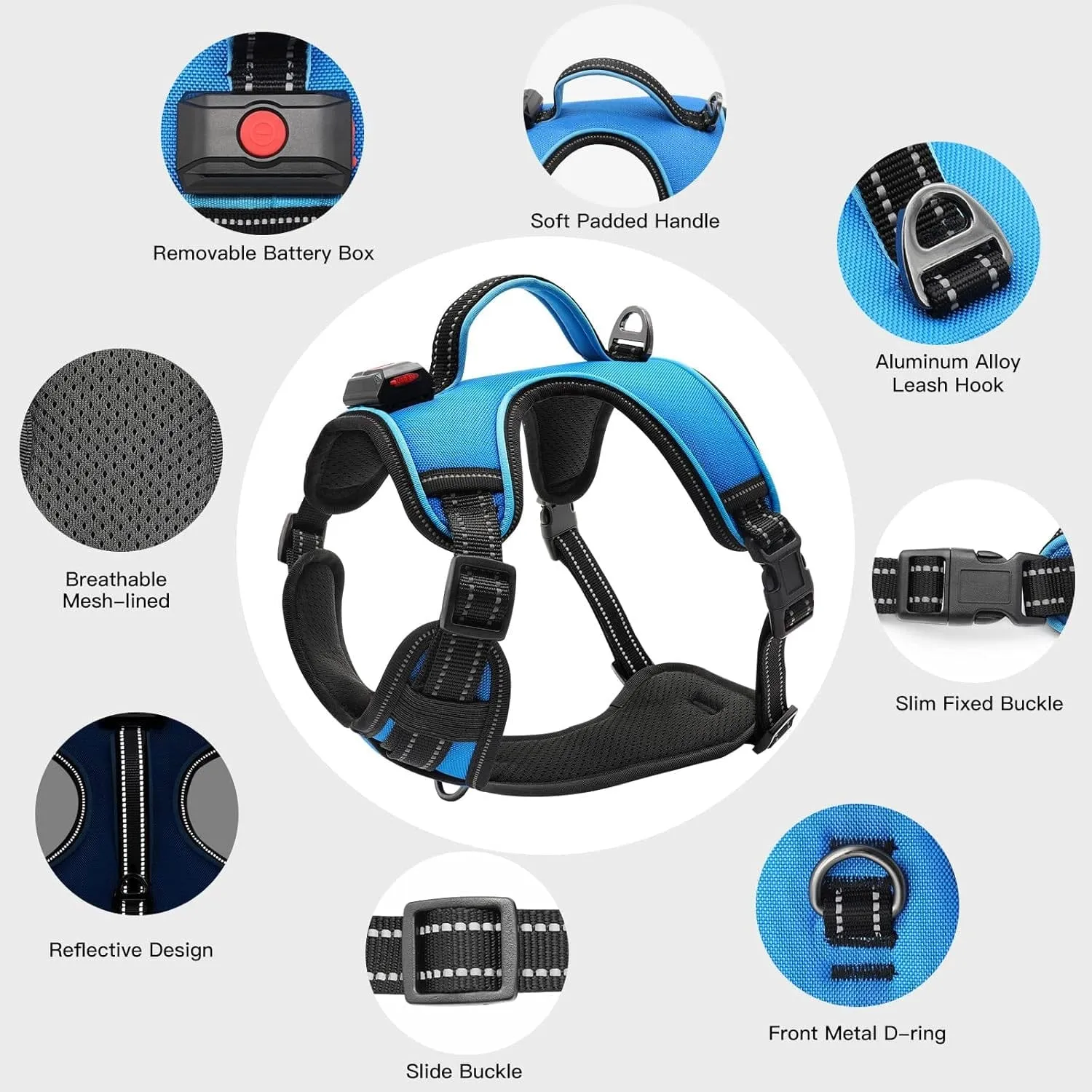 LED Dog Adjustable Harness