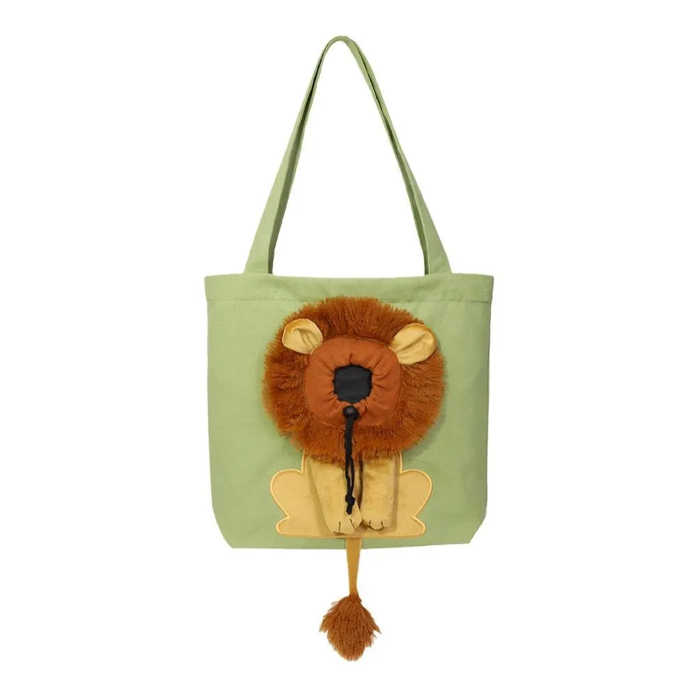 Lion Shaped Pet Shoulder Bag