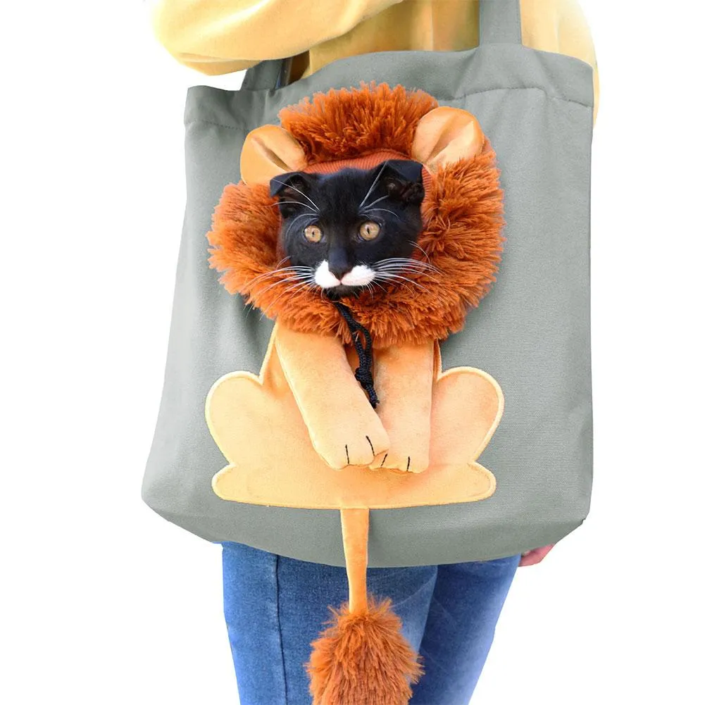 Lion Shaped Pet Shoulder Bag