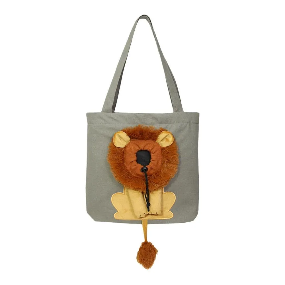 Lion Shaped Pet Shoulder Bag