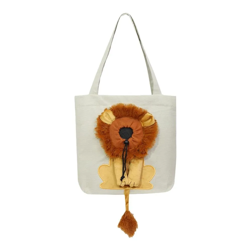 Lion Shaped Pet Shoulder Bag