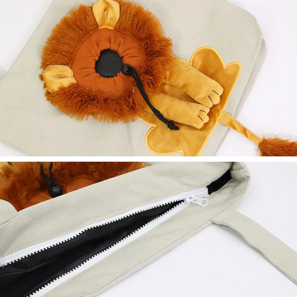 Lion Shaped Pet Shoulder Bag