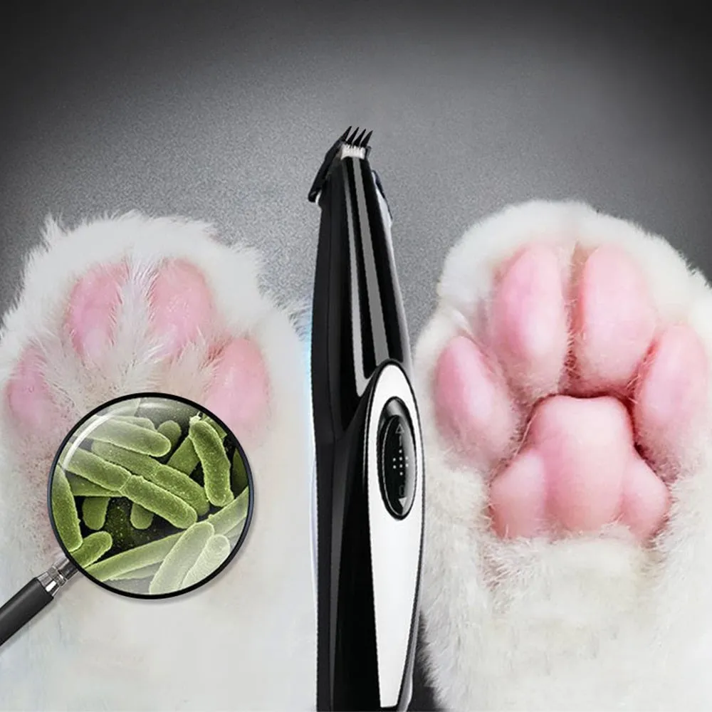 Low-Noise USB Rechargeable Dog Cat Foot Hair Trimmer Pet Grooming Tool Mini Electrical Hair Clipper Shaving Trimming Machine
