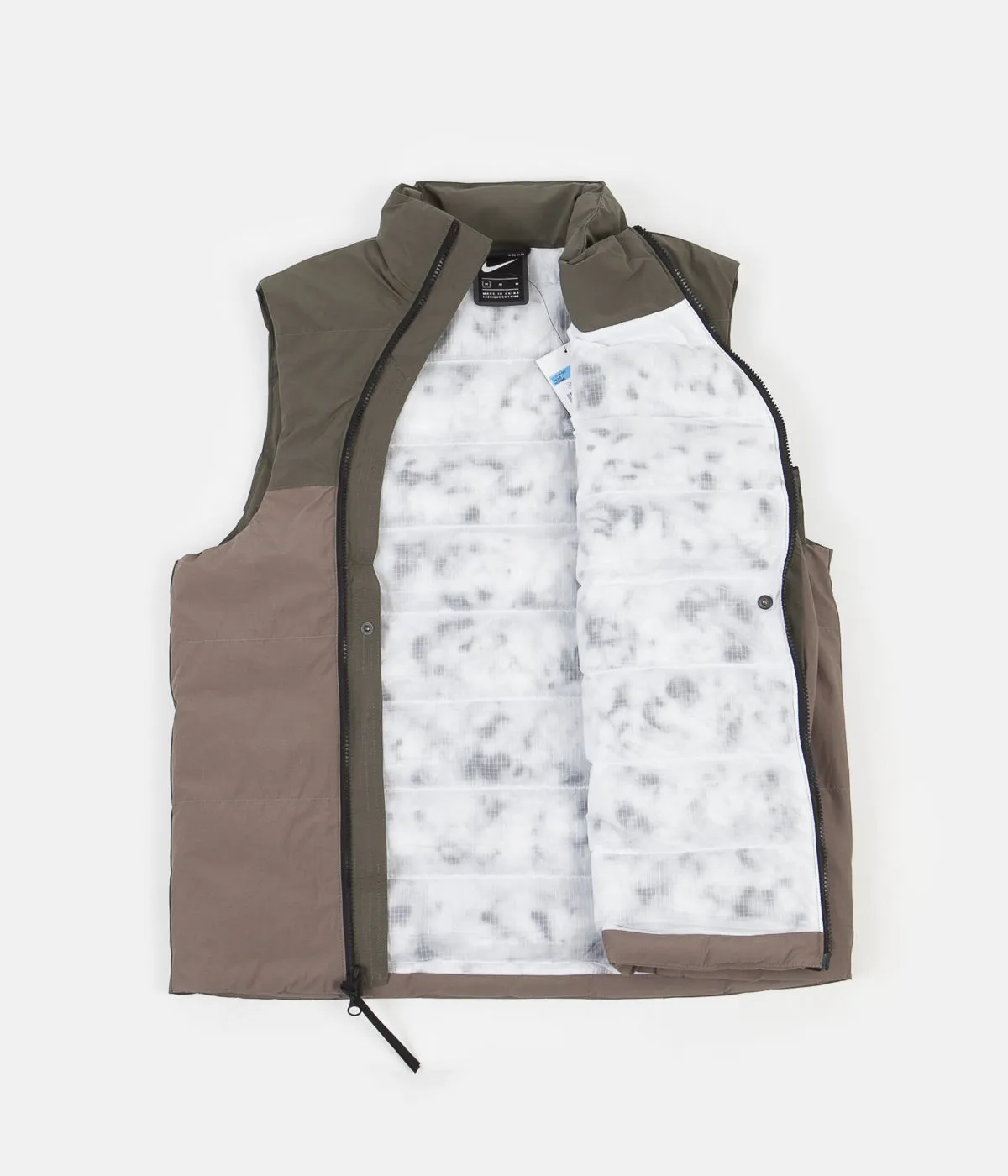 Nike Synthetic Fill Tech Pack Vest - Olive Grey / Twilight Marsh - Black