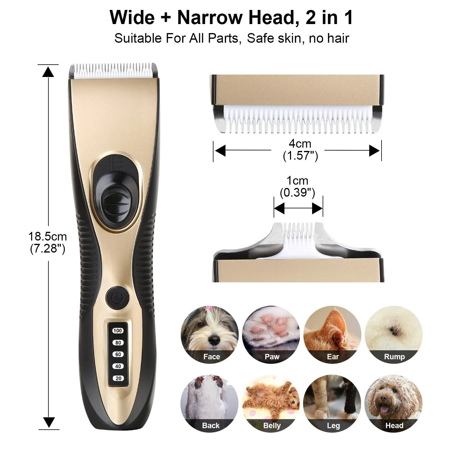 OWNPETS Pet Hair Clipper Set