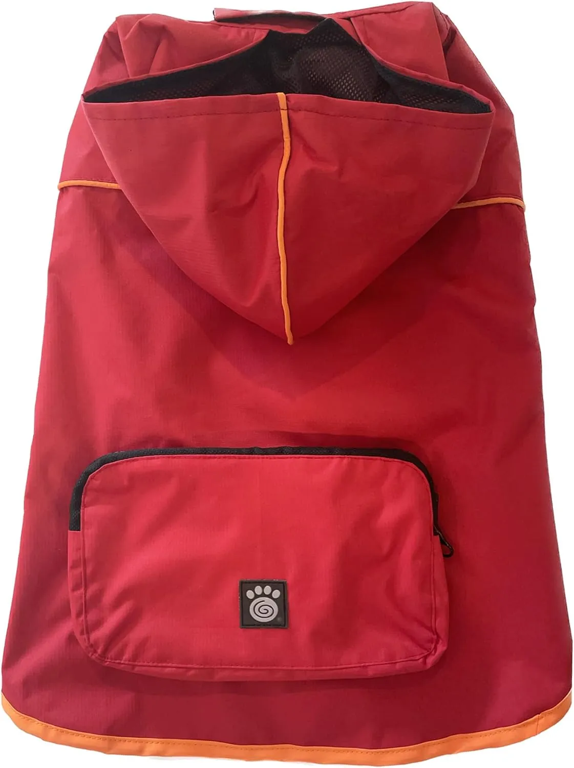 PetRageous 24201XXL Banff Packable Dog Rain Jacket in XXL, Red
