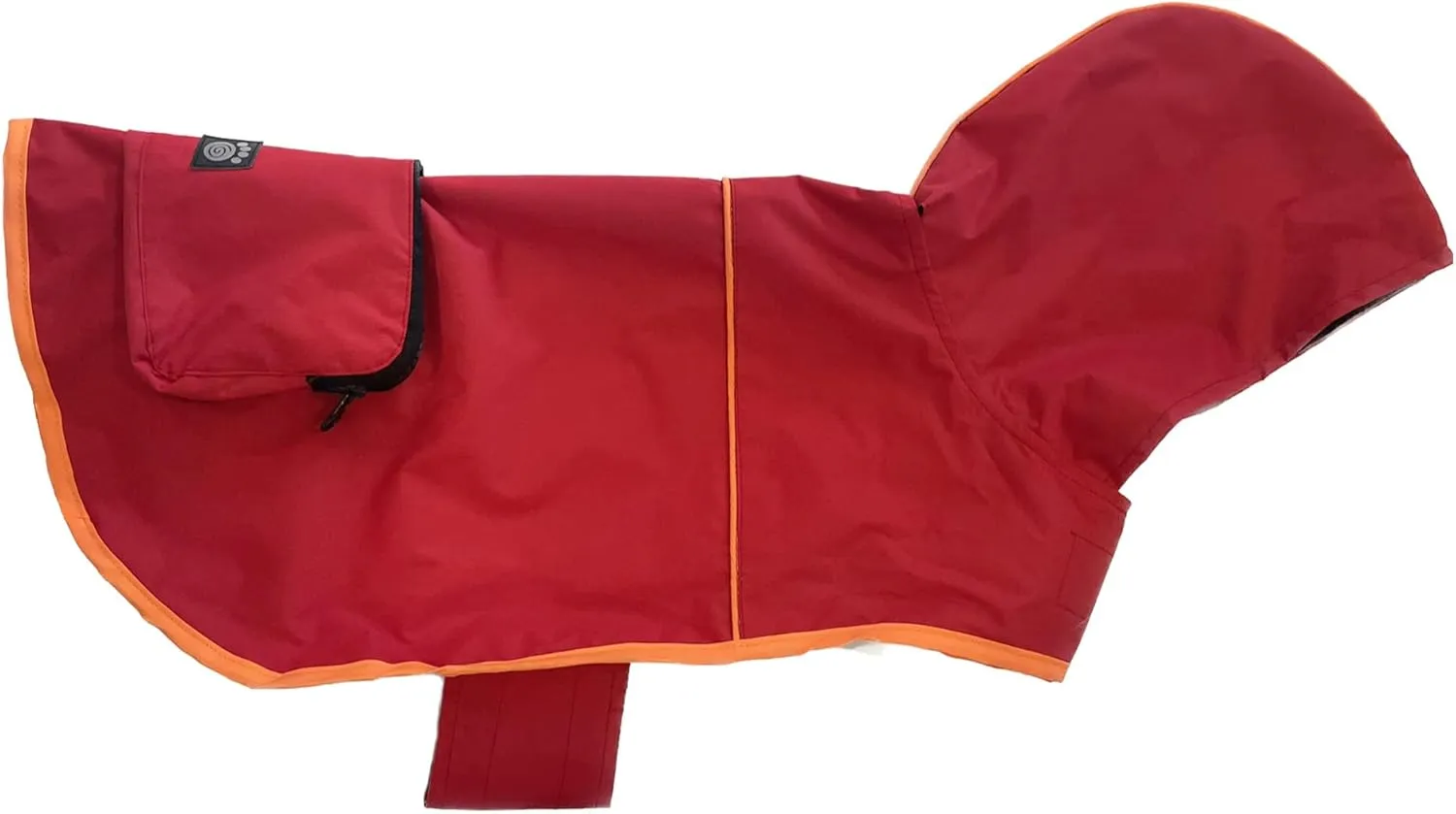 PetRageous 24201XXL Banff Packable Dog Rain Jacket in XXL, Red