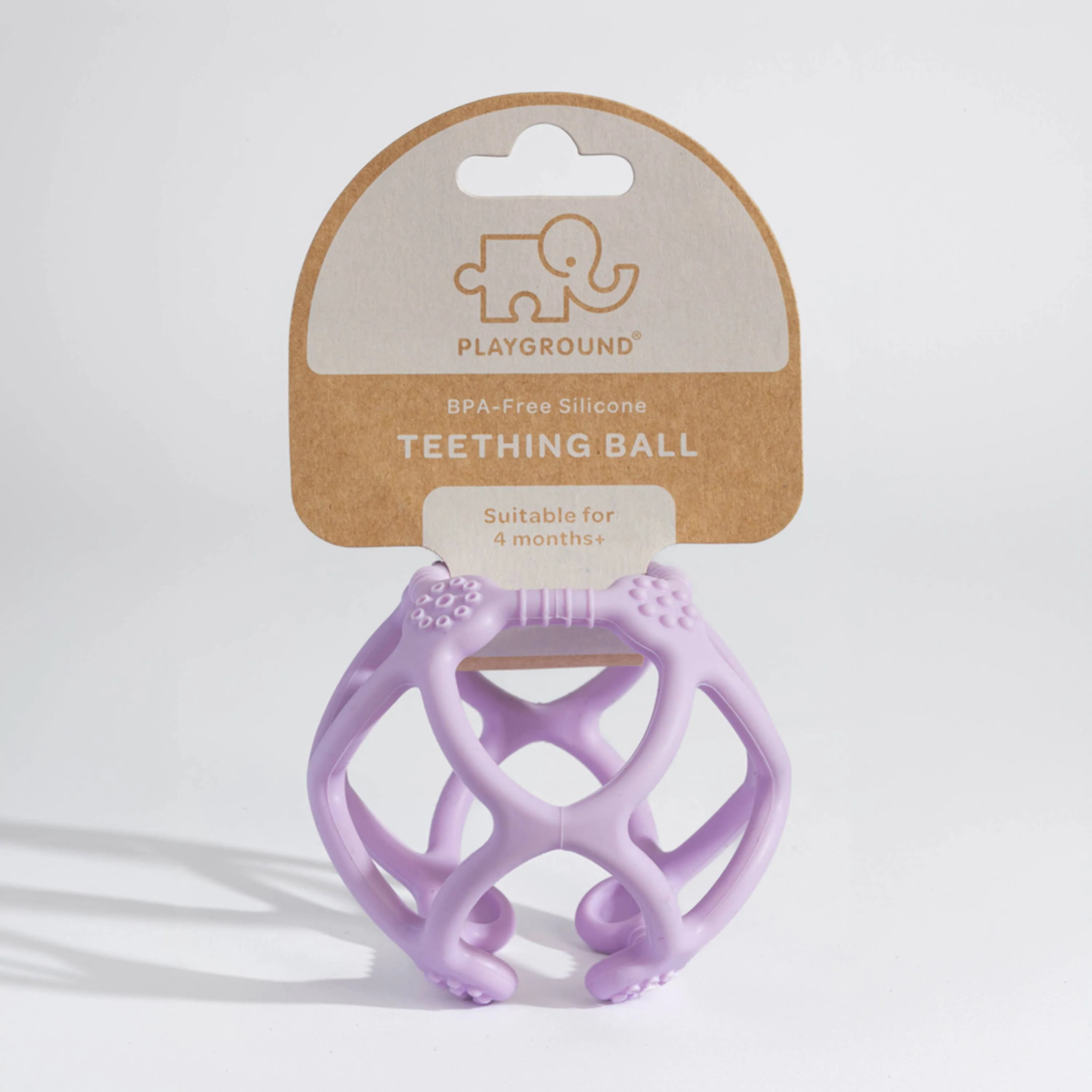 Playground Silicone Teething Ball - Light Purple