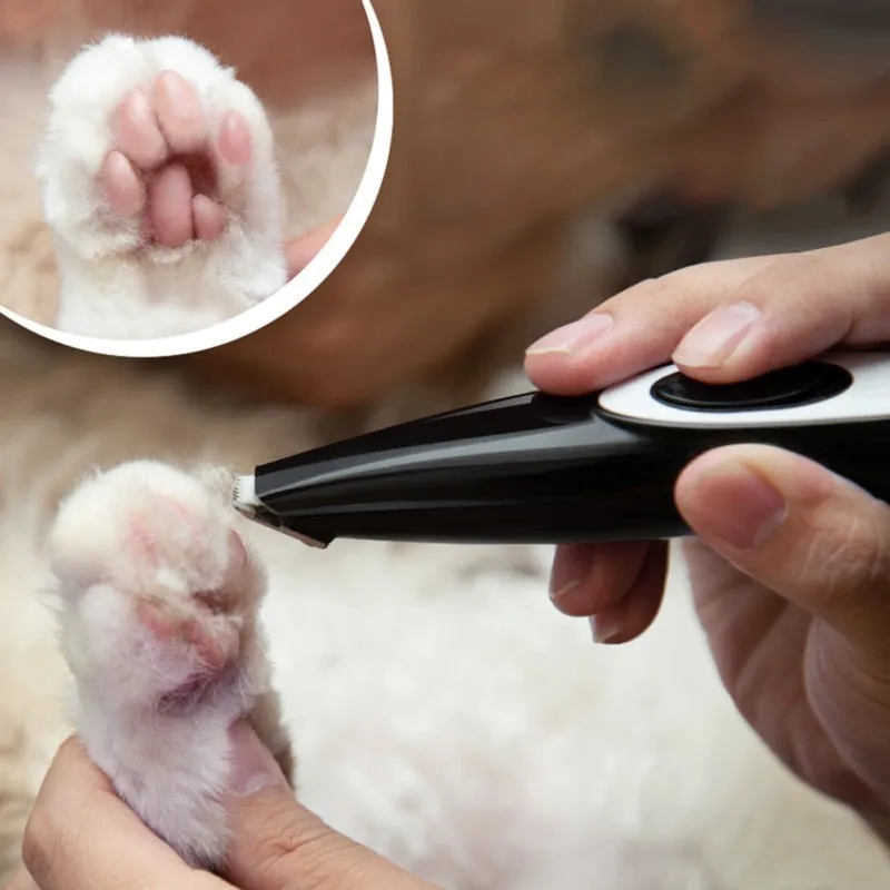 Professional Pets Hair Trimmer for Dogs Cats Foot USB Rechargeable Grooming Kit Clipper