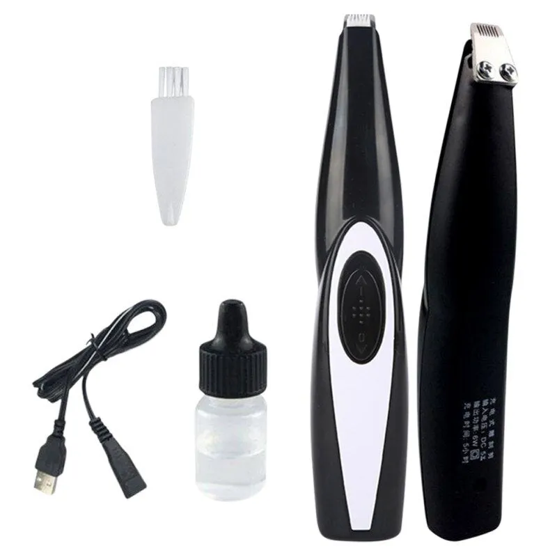 Professional Pets Hair Trimmer for Dogs Cats Foot USB Rechargeable Grooming Kit Clipper