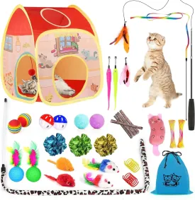 Purrfect Playtime Cat Toys Set - Meet Whiskers' Wonderland! 🌟🐱