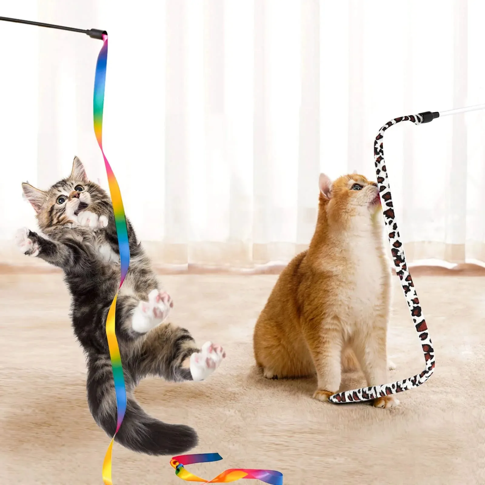 Purrfect Playtime Cat Toys Set - Meet Whiskers' Wonderland! 🌟🐱
