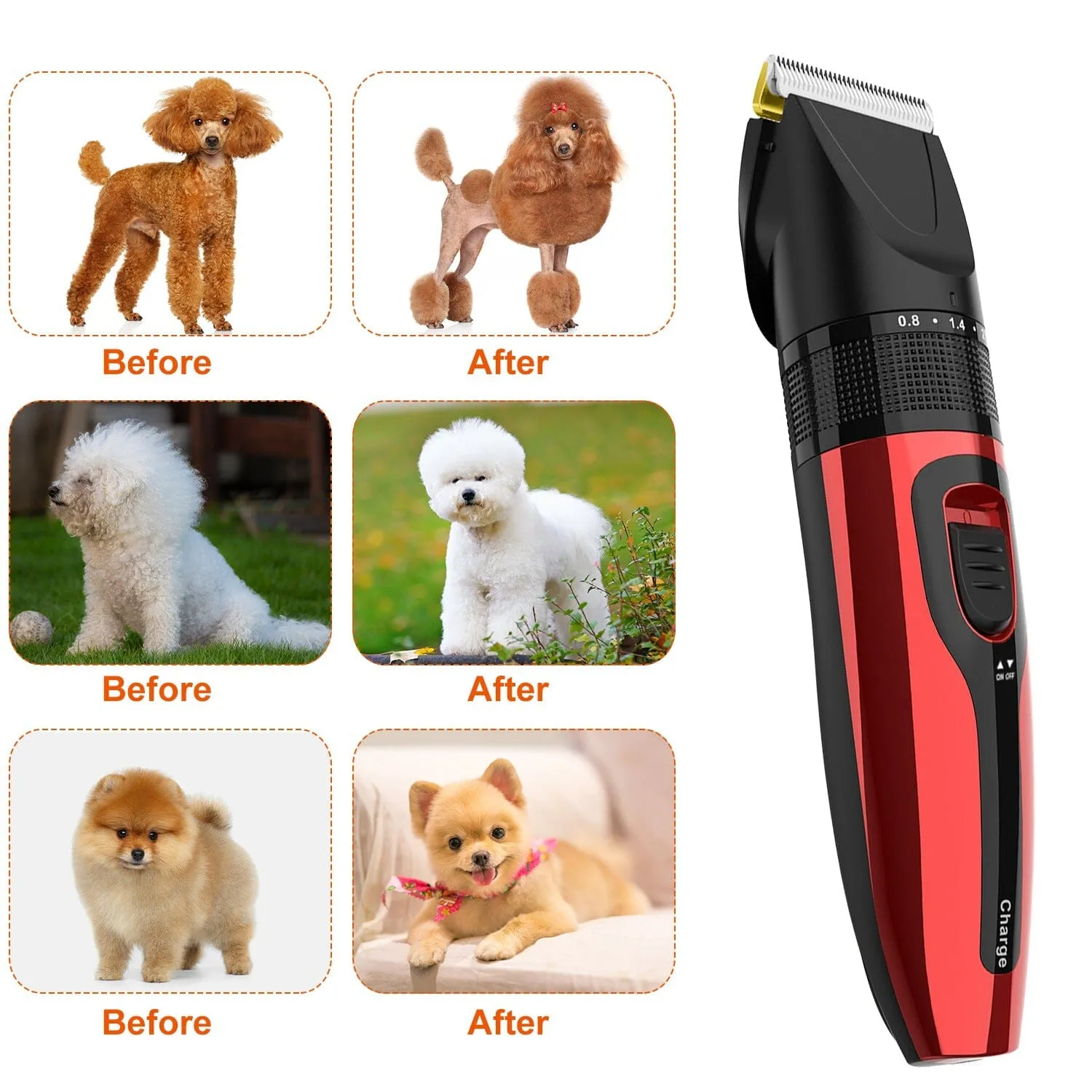 Rechargeable Cordless Pet Grooming Kit