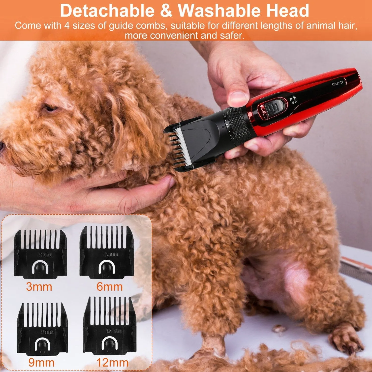 Rechargeable Cordless Pet Grooming Kit