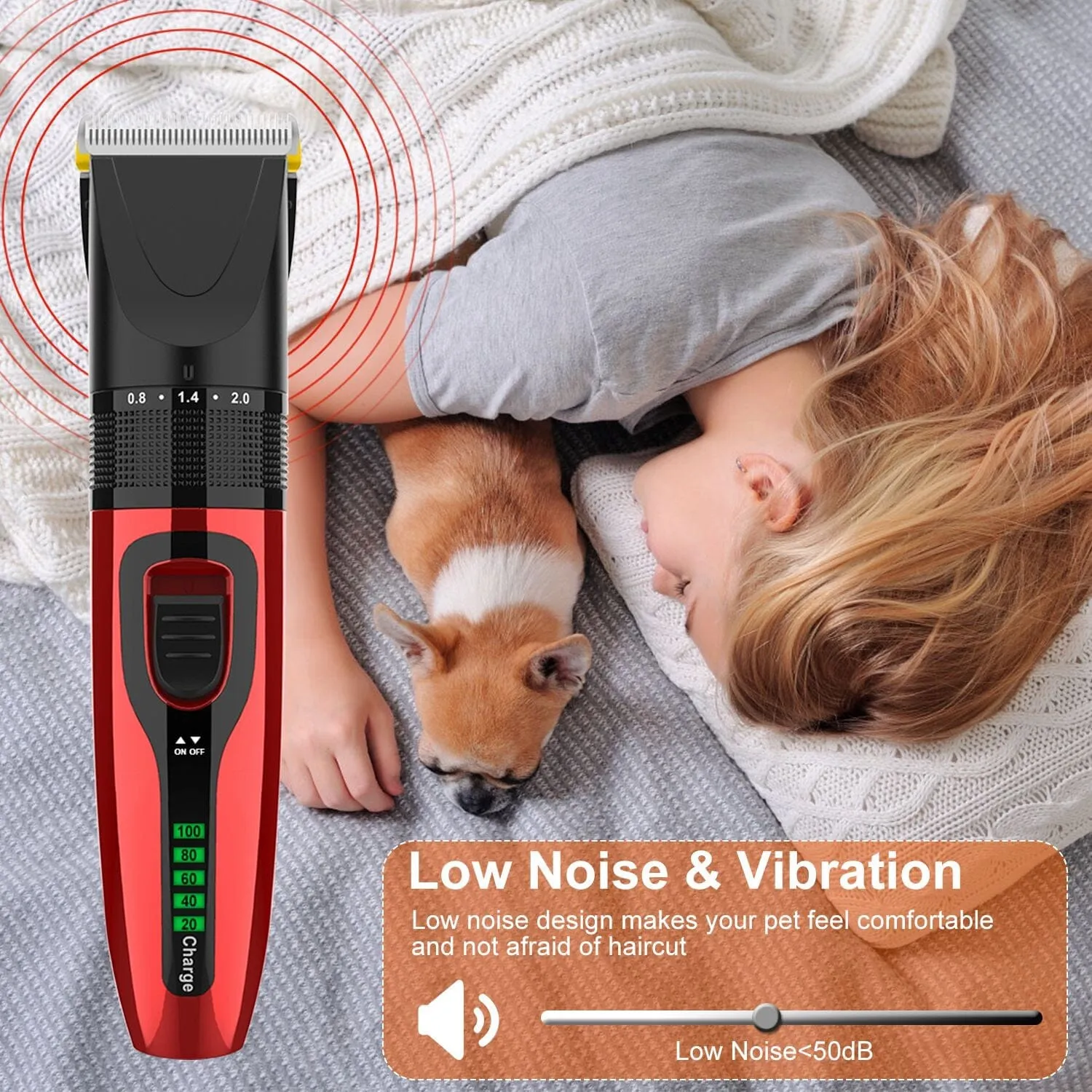 Rechargeable Cordless Pet Grooming Kit