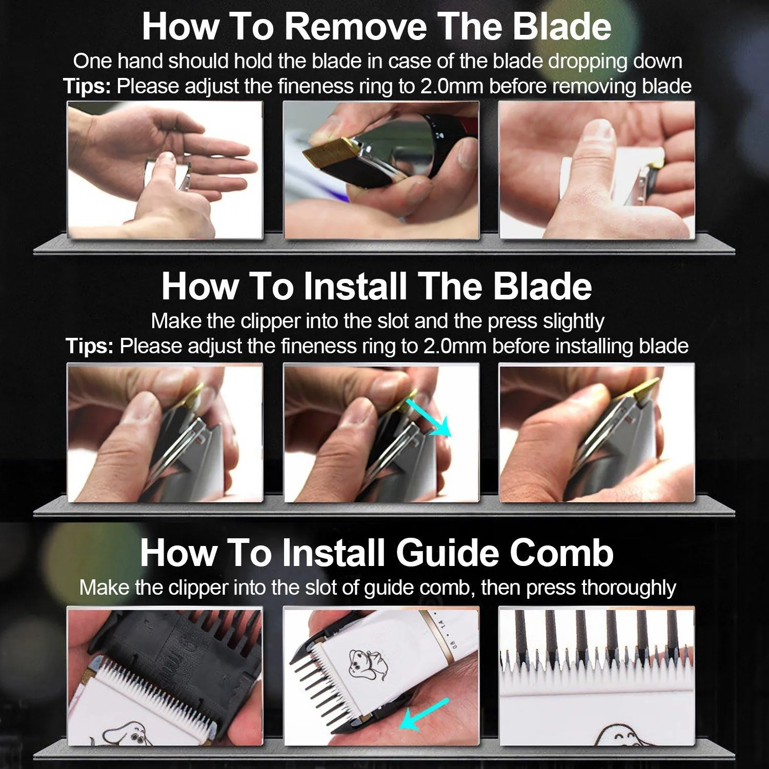Rechargeable Electric Pet Hair Clipper