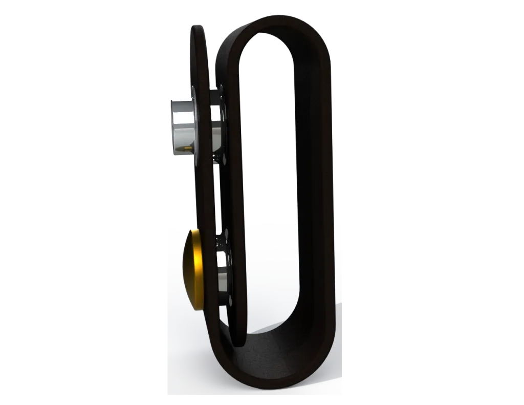 Rescue Leaders WBLBRA-3 WHITE & BLUE Body Beacon LED Equipped Black Leather Brass Belt Keeper First Responder Light Gen 2 - Quantity of 3