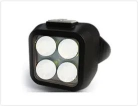 Rescue Leaders WWLSIL-1 WHITE & WHITE Body Beacon LED Equipped Black Leather Silver Belt Keeper First Responder Light Gen 2 - Quantity of 1