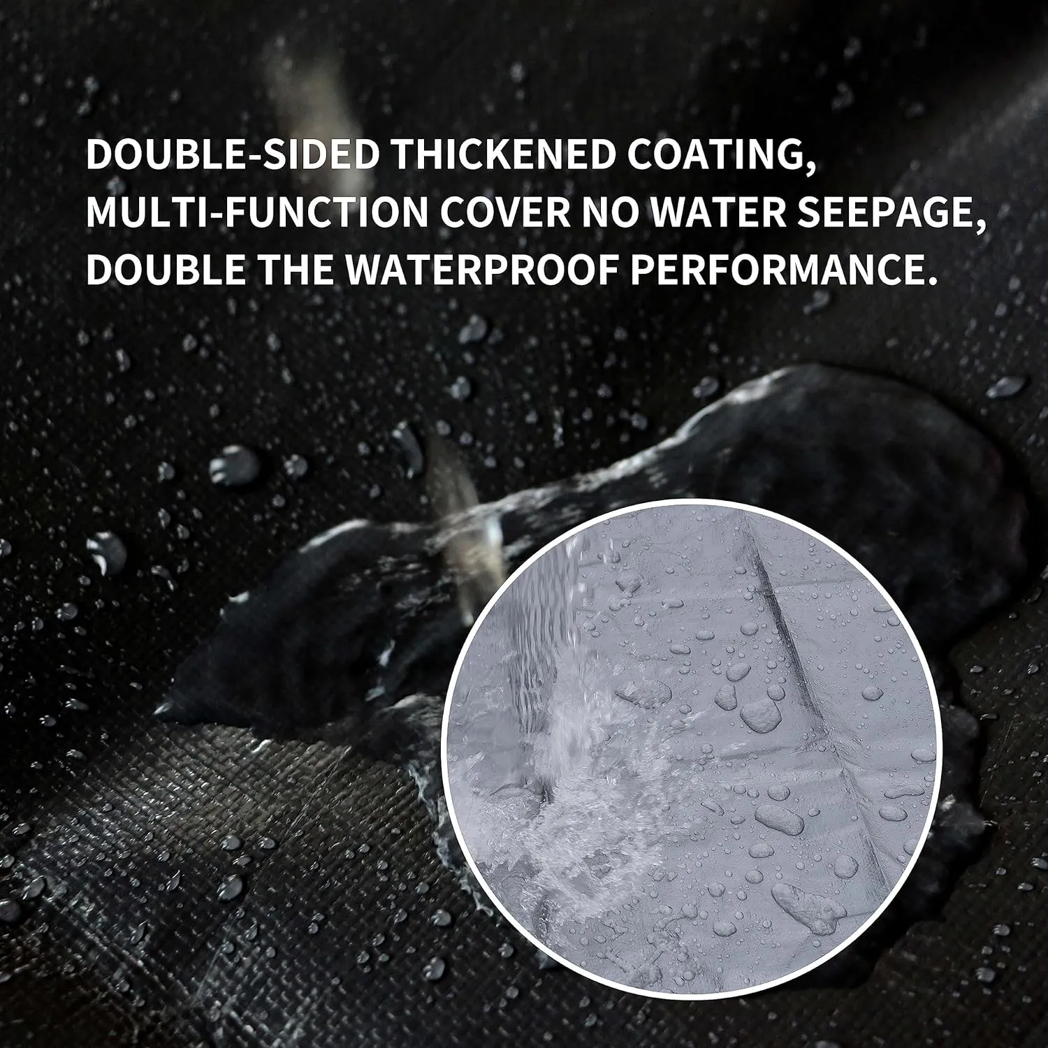 TARPAL Small Tarps 4x6 Feet(2-Pack) Heavy Duty Tarp 10.5Mil Multipurpose Protective Cover Waterproof,Snow or UV Protection,Durable Reinforced Edges,Silver/Black