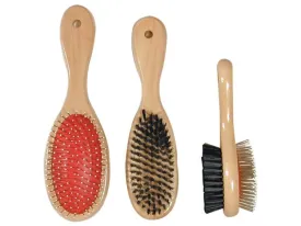 Wooden Handle Double Sided Brush Lge