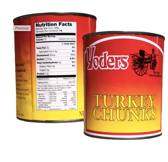 Yoder Canned Meats Premium Variety Pack (Beef, Chicken, Hamburger, Turkey, Pork, Pork Sausage) 12 Cans/Full Case