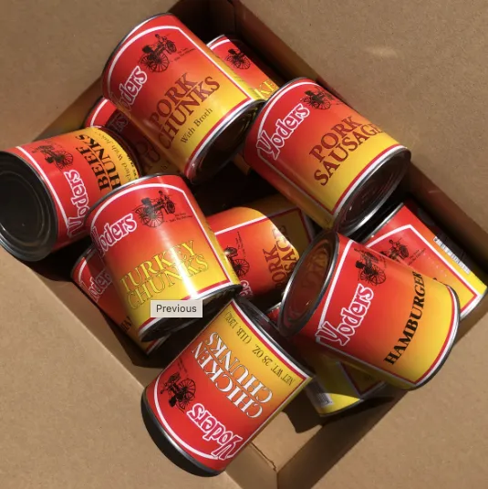 Yoder Canned Meats Premium Variety Pack (Beef, Chicken, Hamburger, Turkey, Pork, Pork Sausage) 12 Cans/Full Case