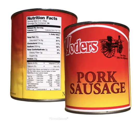 Yoder Canned Meats Premium Variety Pack (Beef, Chicken, Hamburger, Turkey, Pork, Pork Sausage) 12 Cans/Full Case
