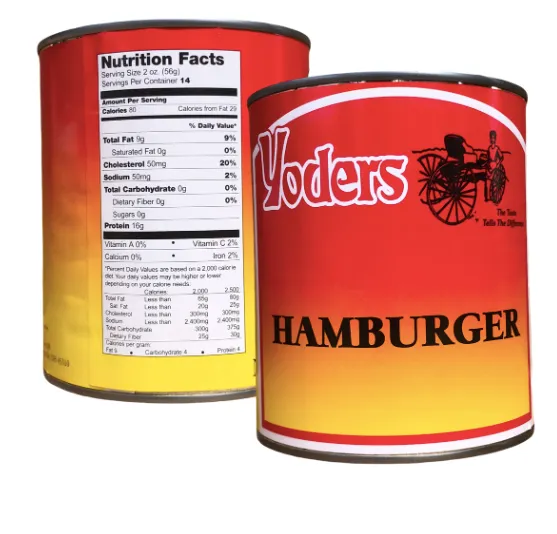 Yoder Canned Meats Premium Variety Pack (Beef, Chicken, Hamburger, Turkey, Pork, Pork Sausage) 12 Cans/Full Case