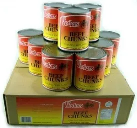 Yoder's Canned Beef Chunks - Full Case